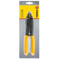 TOPEX Krimpelő-, kábelsarufogó 210mm 32D404