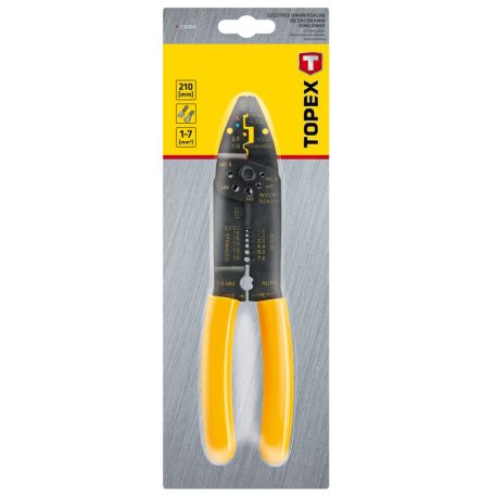 TOPEX Krimpelő-, kábelsarufogó 210mm 32D404