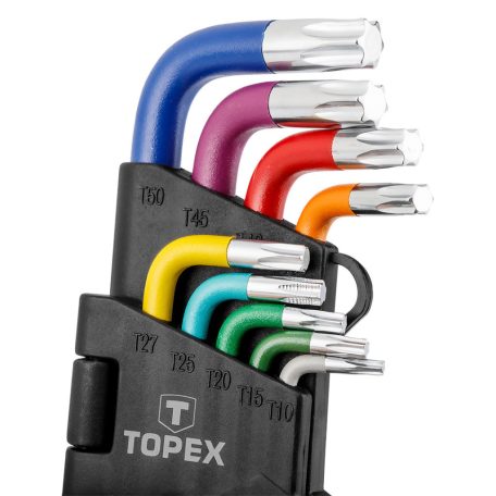 TOPEX Torxkulcs készlet 9db, SZÍNES 35D969