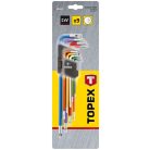 TOPEX Torxkulcs készlet 9db, SZÍNES 35D969