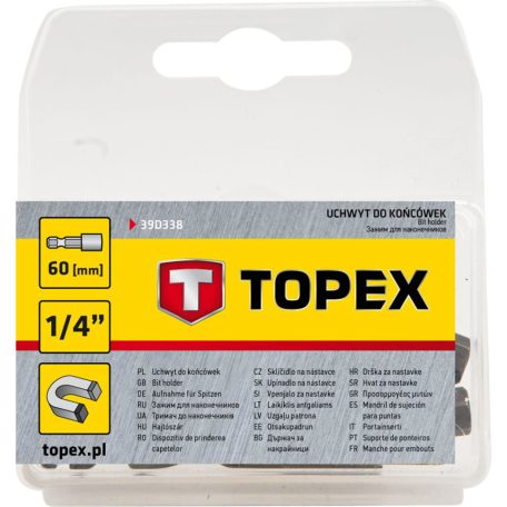 TOPEX TOLDÓSZÁR BEHAJTÓSZÁR BITEKHEZ 60MM Mágneses 39D338