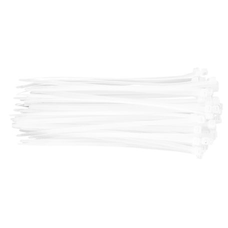 TOPEX KÁBELKÖTEGELŐ, gyorskötöző, 4,8mm x 200mm, fehér, 75db 44E977