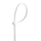TOPEX KÁBELKÖTEGELŐ, gyorskötöző, 4,8mm x 200mm, fehér, 75db 44E977
