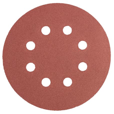 GRAPHITE Csiszolópapír, tépőzáras 125mm, K240, 8 lyukkal, 5db 55H944