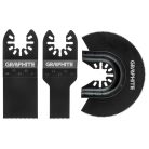 GRAPHITE Vágó lapok fához multifunkciós géphez 3db 56H070