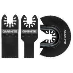   GRAPHITE Vágó lapok fához multifunkciós géphez 3db 56H070