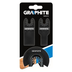   GRAPHITE Vágó lapok fához multifunkciós géphez 3db 56H070