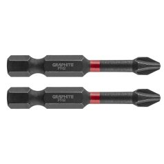 GRAPHITE Torziós ütvecsavarozó bit PH2x50mm, 2db 56H519