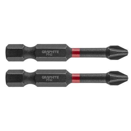 GRAPHITE Torziós ütvecsavarozó bit PH2x50mm, 2db 56H519