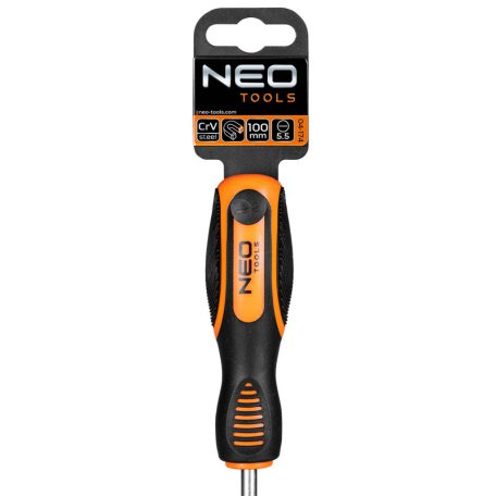 NEO TOOLS Csavarhúzó lapos 5.5x100mm 25 év garanciával 04-174