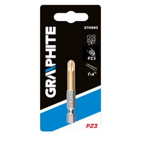 GRAPHITE Csavarhúzó bit PZ3, 50mm, 1/4" 57H983