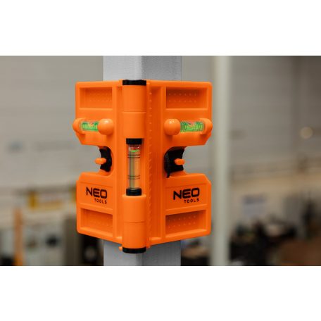NEO TOOLS Oszlopvízmérték, állítható mágneses szárak, 3 libella 71-003
