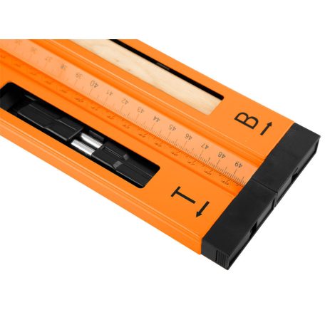 NEO TOOLS Szögmérő alumínium házas, vízmértékkel, jelölő ceruzával 72-225