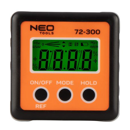 NEO TOOLS Digitális szögmérő és dőlésmérő 72-300