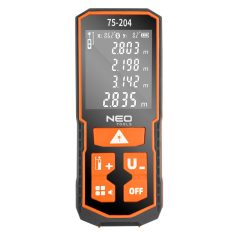   NEO TOOLS Lézeres távolságmérő, hatótáv: 60 m, IP54, fröccsenő víz védelem 2 év garanciával 75-204