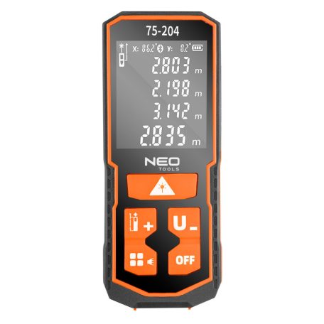 NEO TOOLS Lézeres távolságmérő, hatótáv: 60 m, IP54, fröccsenő víz védelem 2 év garanciával 75-204
