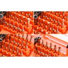 NEO TOOLS Műszerész, precíziós csavarhúzókészlet, bitekkel, nyéllel és hosszabbító szárakkal, 45db-os 06-111-1