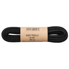   NEO TOOLS Cipőfűző 150cm, fekete, Rendelési egység: 10db 82-391