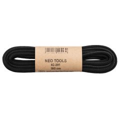   NEO TOOLS Cipőfűző 150cm, fekete, Rendelési egység: 10db 82-391