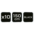 NEO TOOLS Cipőfűző 150cm, fekete, Rendelési egység: 10db 82-391