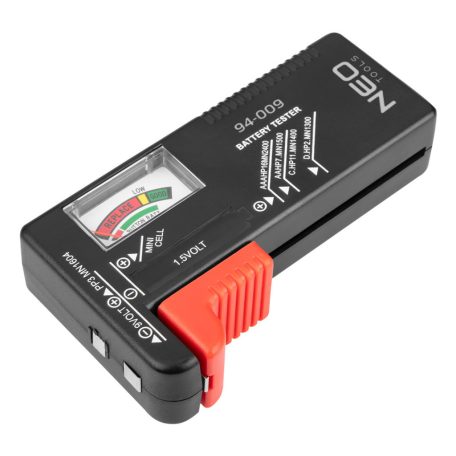 NEO TOOLS Akkumulátor és elemteszter, 1,5-9V-ig 94-009