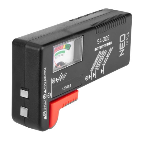 NEO TOOLS Akkumulátor és elemteszter, 1,5-9V-ig 94-009