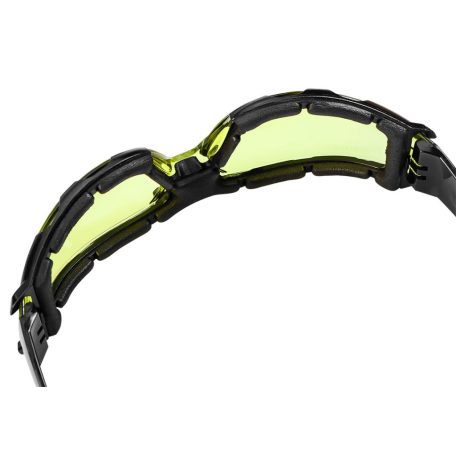 NEO TOOLS Védőszemüveg, polifoam porvédő peremmel, sárga lencsékkel, F osztályú ellenállósági osztályú 97-521