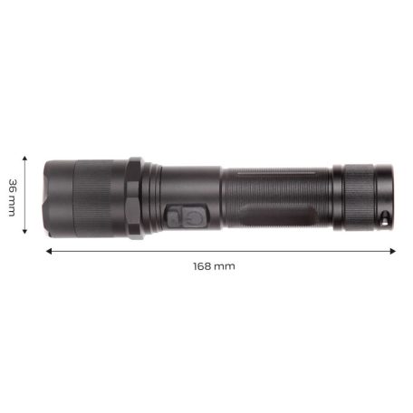 NEO TOOLS Zseblámpa tölthető, USB, 1000lum, OSRAM P9 LED, 10W 99-035