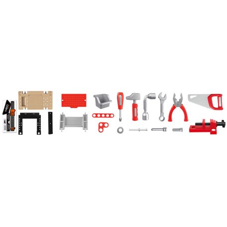 NEO TOOLS Mini műhely gyerekeknek, műanyag szerszámokkal, 50x27x68cm GD010