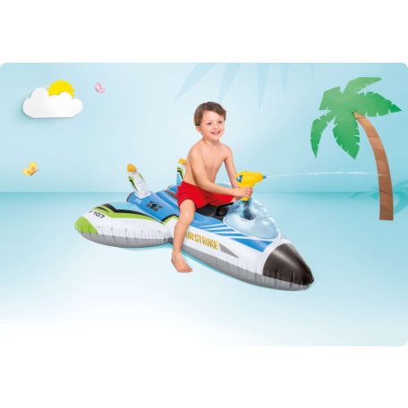 Felfújható repülő vízipisztollyal, zöld INTEX 57536