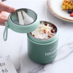 Rozsdamentes ételhordó termosz kanállal