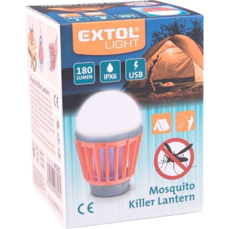 Extol Light LED kemping lámpa UV szúnyogfogóval