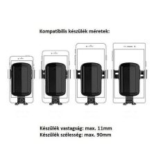 Szellőzőrácsra szerelhető autós telefontartó 4-6
