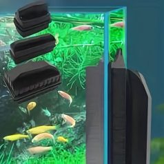   Nagy mágneses akvárium tisztító, kétoldalas alga kaparó szerszám erős mágnessel