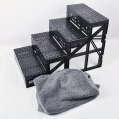   4 szintes kisállat lépcső, ideális magas ágyakhoz és kanapékhoz