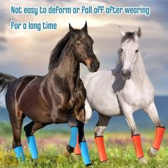   4db Horses Fly Boots szett, Légáteresztő műanyag ló lábszárvédő