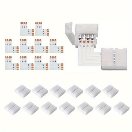 10db LED Fénycsík Csatlakozó