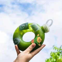 1 db 500 ml-es hőálló fánk alakú vizes palack