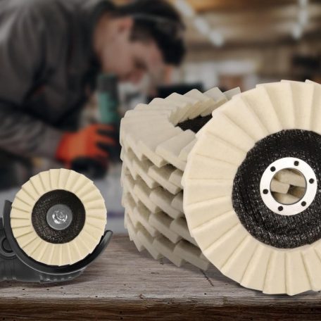 5-ös csomag 125 mm-es filc polírozó korong sarokcsiszolókhoz