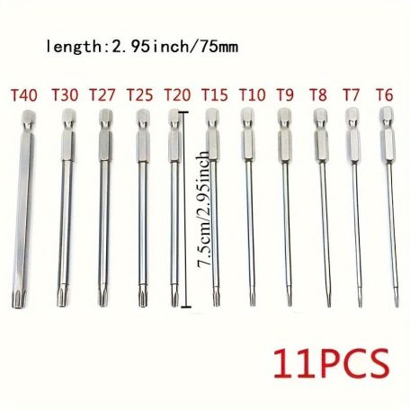 11db precíziós Star Torx bitkészlet