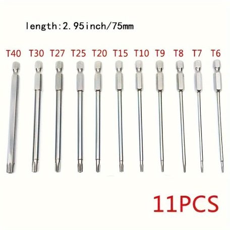 11db precíziós Star Torx bitkészlet