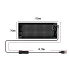 Többnyelvű Autó LED Matricás Pixel Panel (1 kijelző + 1kábel )