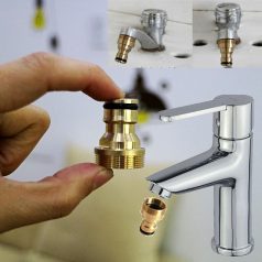   Sárgaréz gyorscsatlakozású kerti locsolócső csaptelep adapter