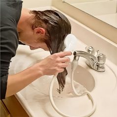   Csaptelepre szerelhető hajzuhany, kisállat, macska, kutya fürdető, zuhanyfej