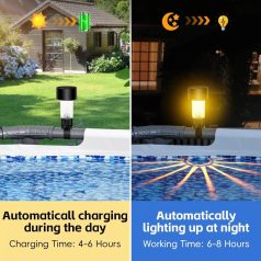   6 db napenergiás medence lámpa – vízálló LED lámpák medence díszítéshez