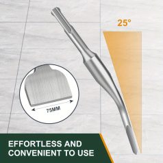   Csempevéső, 165x75mm, Professzionális Acélkalapács és Elektromos Kalapács Kompatibilis