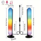 1 készlet Intelligens LED Fénysáv RGB megvilágítással