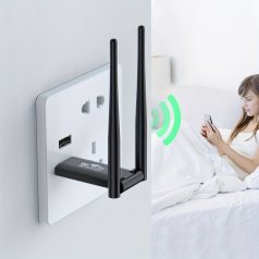   USB vezeték nélküli WiFi hatótávnövelő, 300Mbps hálózati jelerősítő