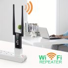 USB vezeték nélküli WiFi hatótávnövelő, 300Mbps hálózati jelerősítő