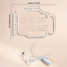 Neon Check Engine felirat